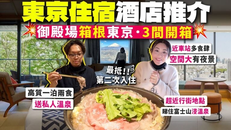 ✧ 日本酒店開箱 推介 ✧  超抵‼️ 最近Outlet富士山景觀溫泉酒店 御殿場 | 箱根 一泊兩食私湯溫泉酒店 東京星野五反田酒店 高層夜景還看到富士山【東京 2025 | 智將情侶 vlog】