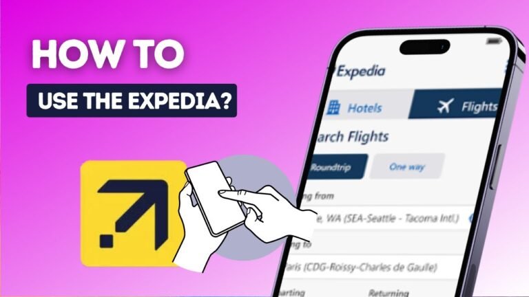How to use the Expedia app?