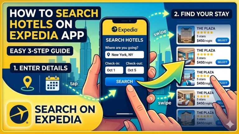 How to search for hotels on Expedia