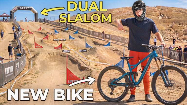 First Dual Slalom Race on a Brand New Bike!