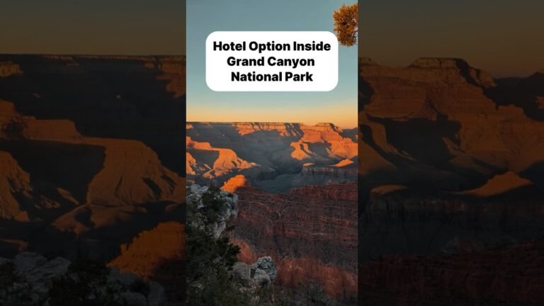 Where to stay to see sunset or sunrise at Grand Canyon