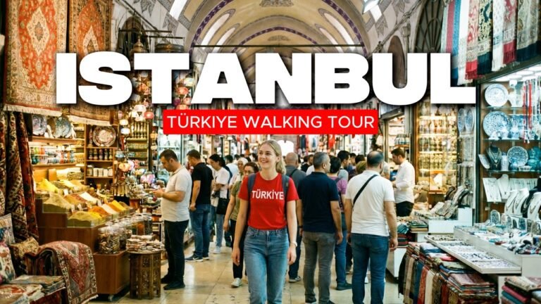 🇹🇷 Istanbul, Turkey Walking Tour | 4K City Streets and Grand Bazaar